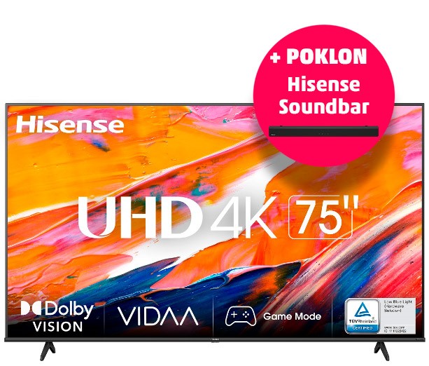 Hisense TV 75A6K LED 4K VIDAA U6