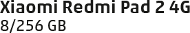 Xiaomi Redmi Pad 2 4G, 8/256 GB