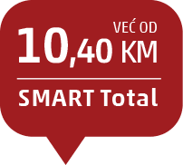 Već od 10,40 KM uz SMART Total