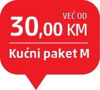 Već od 30,00 KM uz Kućni paket M