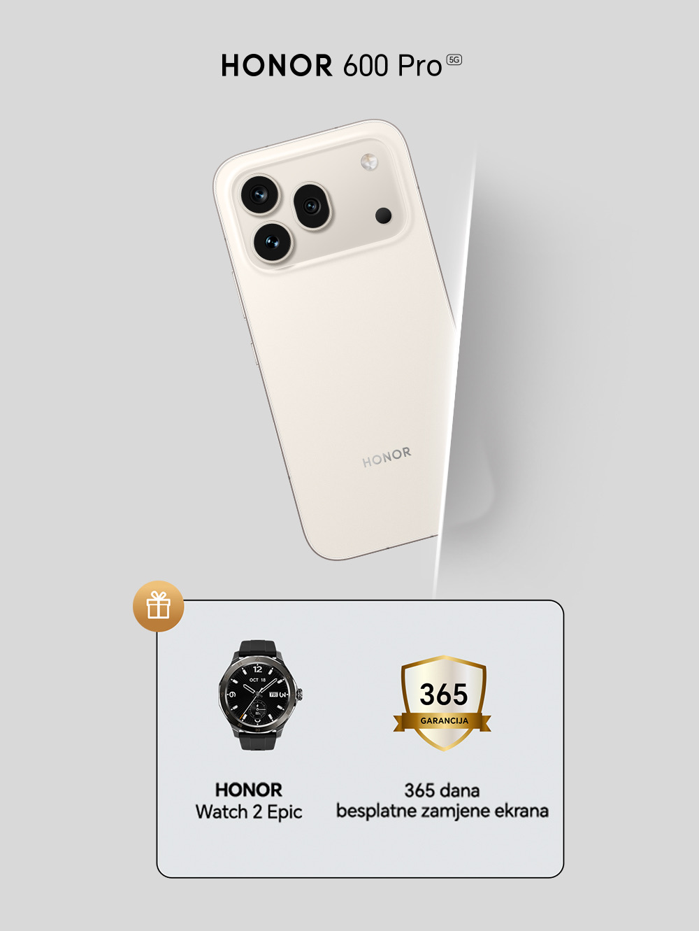 HONOR 600 Pro – poklon HONOR Watch 2 Epic i 365 dana besplatne zamjene ekrana