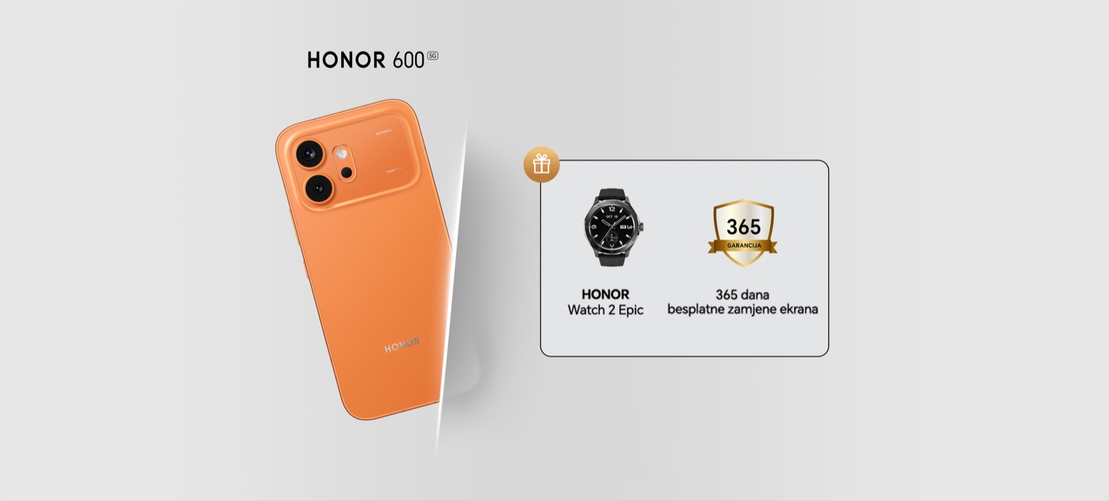 HONOR 600 – poklon HONOR Watch 2 Epic i 365 dana besplatne zamjene ekrana