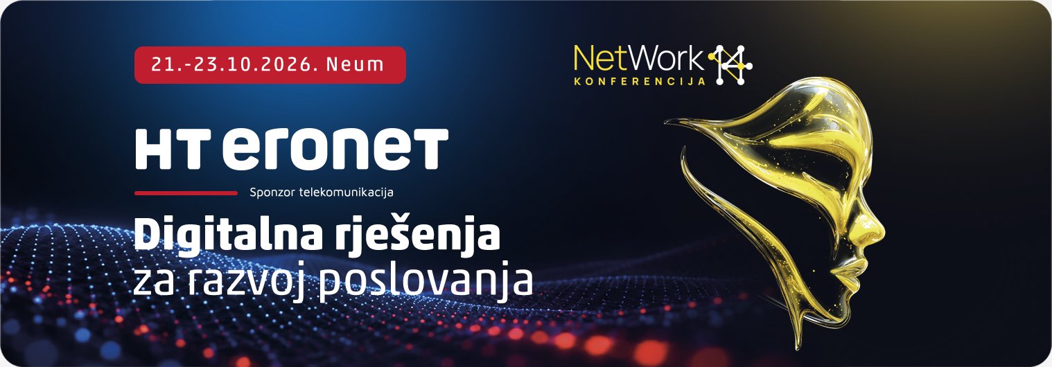 HT ERONET — sponzor telekomunikacija na NetWork 14 konferenciji, 21.-23.10.2026. Neum — Digitalna rješenja za razvoj poslovanja