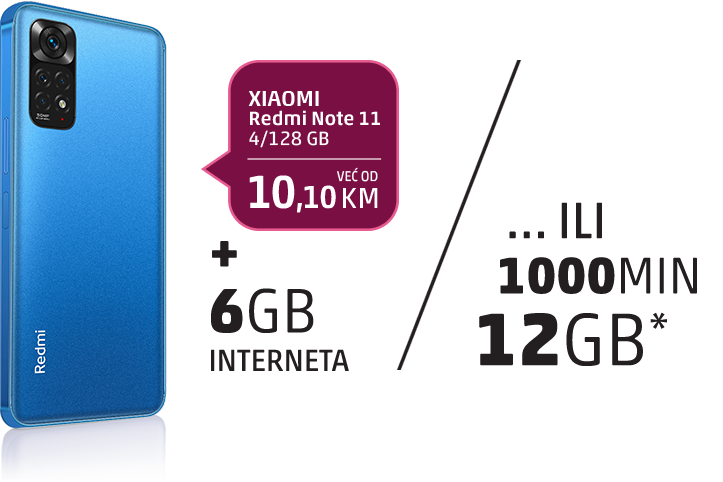 XIAOMI Redmi Note 11, 4/128 GB