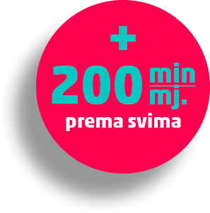+200 minuta mjesečno prema svima