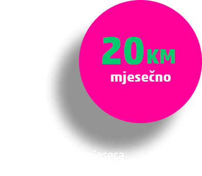 20 KM mjesečno